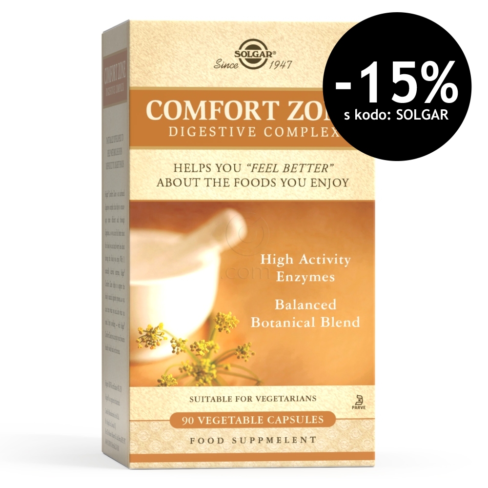 Solgar Comfort Zone Digestive Complex, kapsule (90 kapsul)